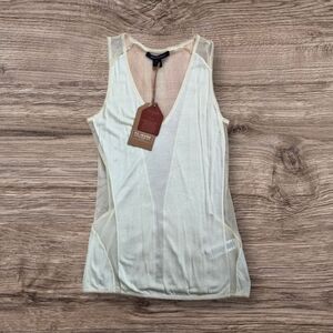 French Connection Cream Sleeveless Top